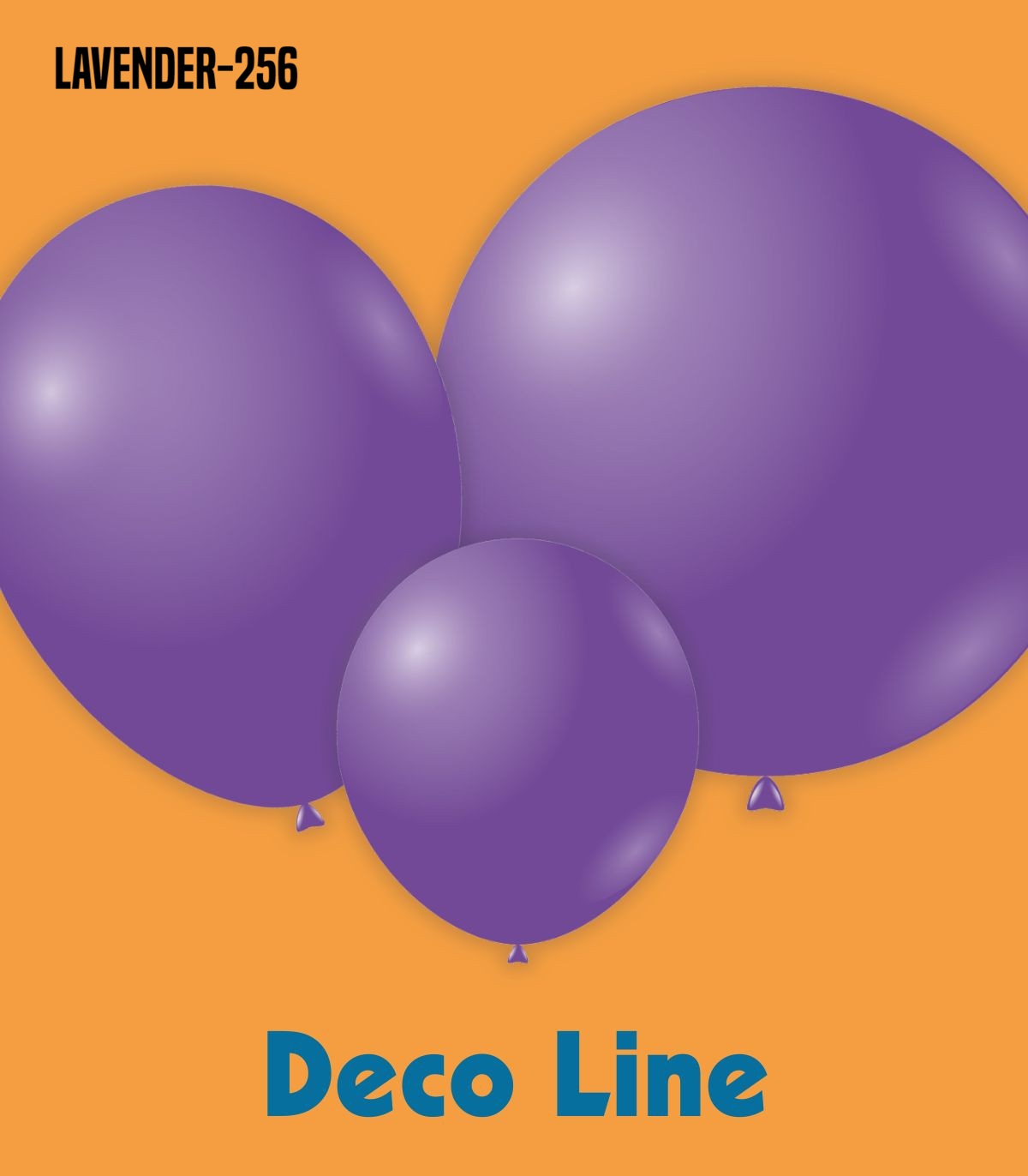 Deco-Line-Ballons im Farbton Lavender (256)